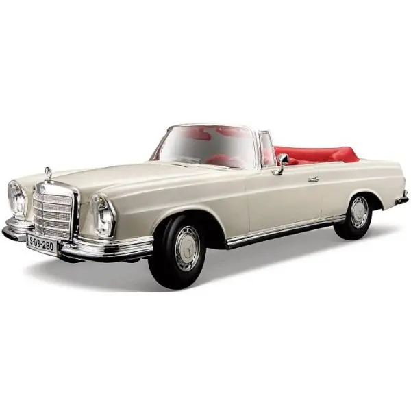 Maisto 1967 Mercedes-Benz 280SE Cabrio krémová 1:18