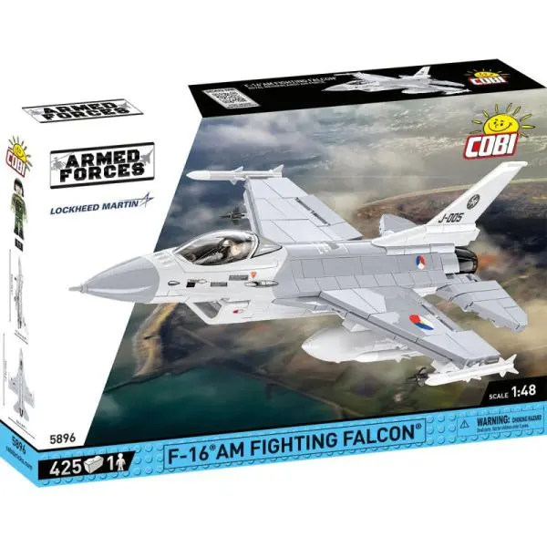 Cobi 5896 armed forces f-16 am fighting falcon, 1:48, 425 k, 1 f