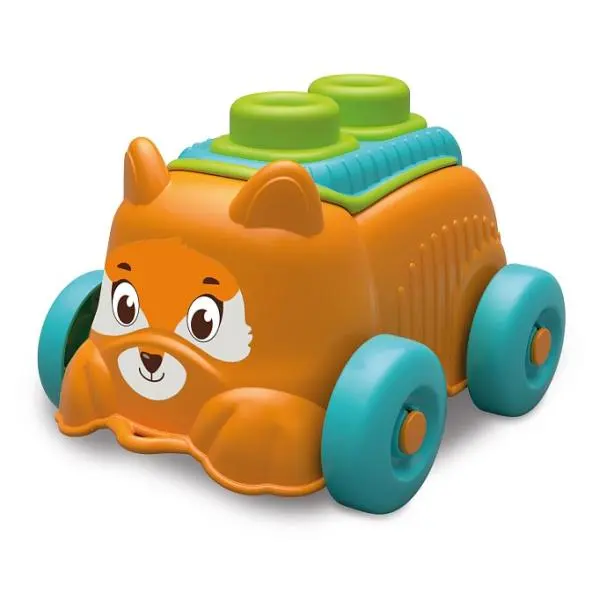 Clemmy baby soft - Senzorické tahací štěňátko a 4 kostky