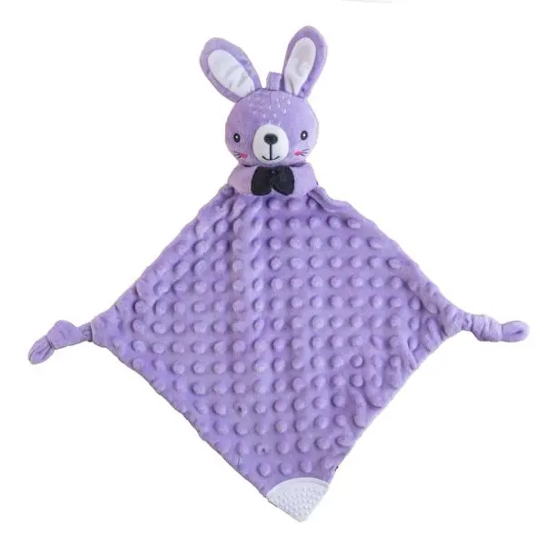 Zajíček babyted, uspávaček, kousátko, chrastítko plyš 25x25cm