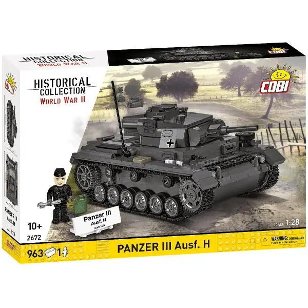 Cobi II WW Panzer III Ausf. H 1:28, 958 k, 1 f