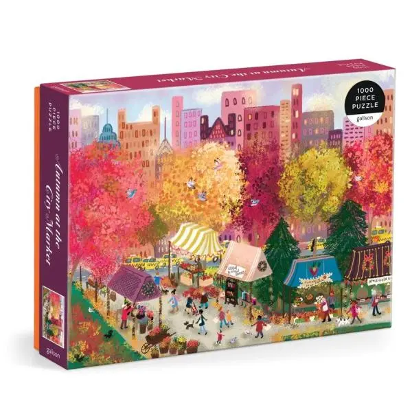 Podzim na Městském trhu - puzzle z kategorie Umelecké