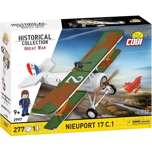 Cobi 2997 great war nieuport 17 c.1, 1:32, 277 k, 1 f