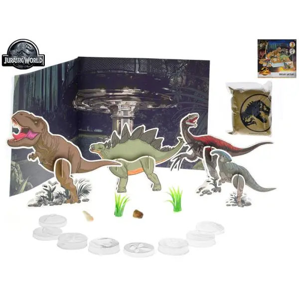 Mikro Jurský svět Dominion sada dinosauří rezervace s kinetickým pískem