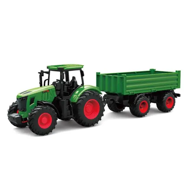 Traktor s přívěsem volná kola