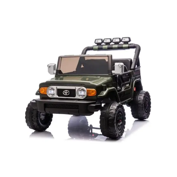 Elektrické autíčko Toyota FJ Cruiser XXL s pohonem 4x4, licencované (Dvou místné), zelené,