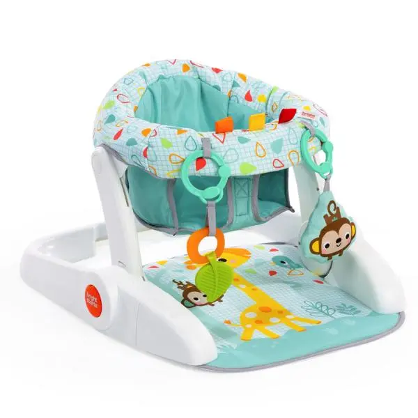 BRIGHT STARTS Křesílko učící s hračkami připravené na cestování Learn-to-Sit™, 4m+