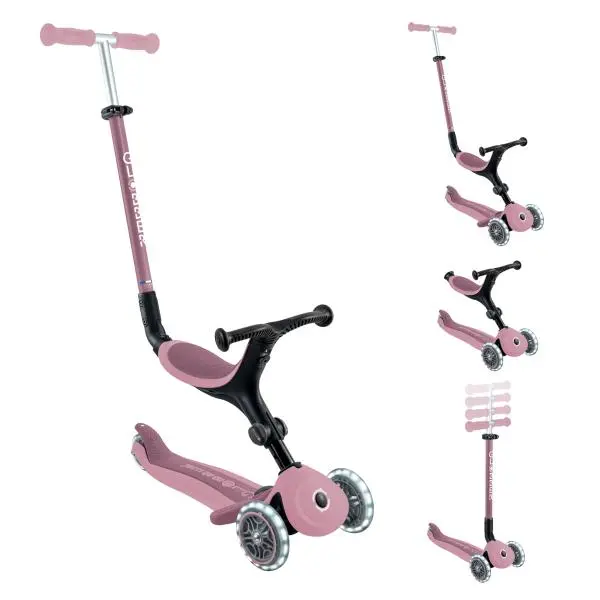 Globber Dětská koloběžka Go up active lights ecologic Berry