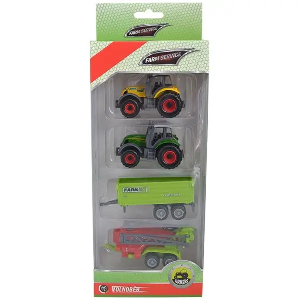 SPARKYS - Set zemědělských strojů: 2x traktor, valník, postřikovač 1:64