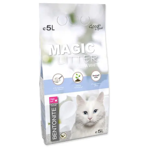 Podestýlka Magic Litter Bentonite Ultra White 5l