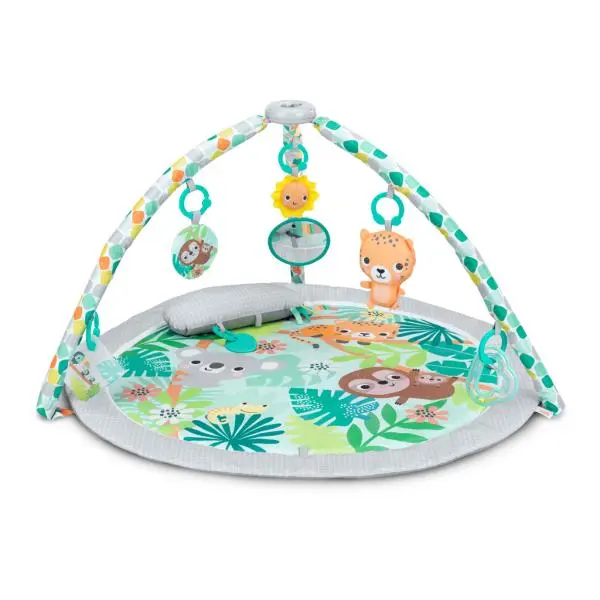 BRIGHT STARTS Deka na hraní s aktivitami Wild Rainforest™ FoldAway™ 0m+