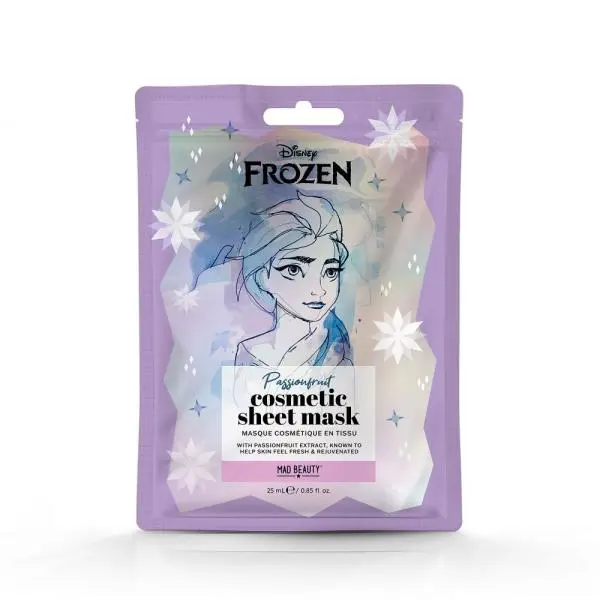 Mad Beauty Maska na tvář rozjasňující hydratační textilní Elsa Frozen 25ml