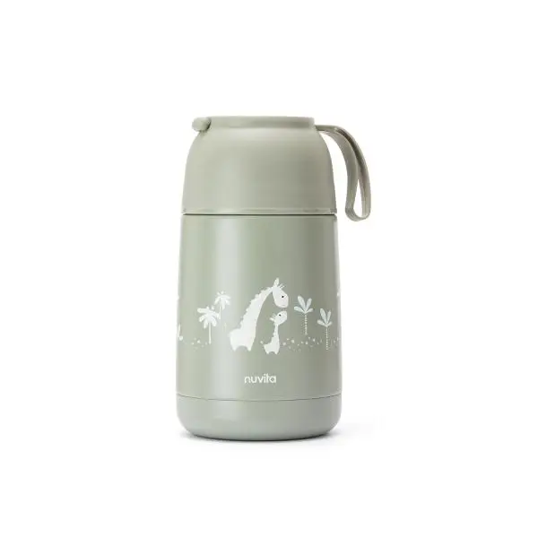 Nuvita Termoska se silikonovým držákem 620ml Sage Green