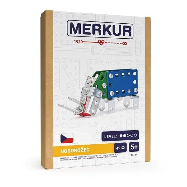Merkur - Mini ZOO Nosorožec, 49 dílků