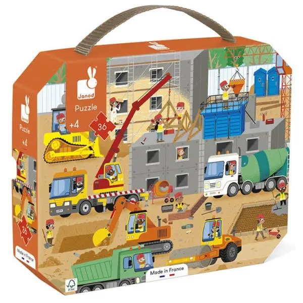 Na stavbe v kufríku - puzzle z kategorie Maxi dieliky