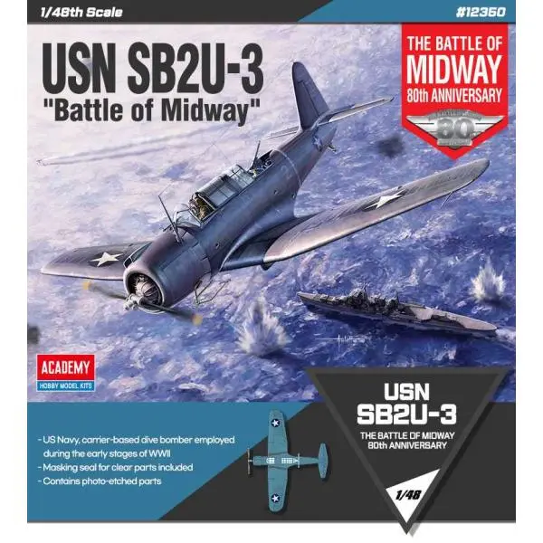 Academy USN SB2U 3 Battle of Midway Limited Edition 1:48