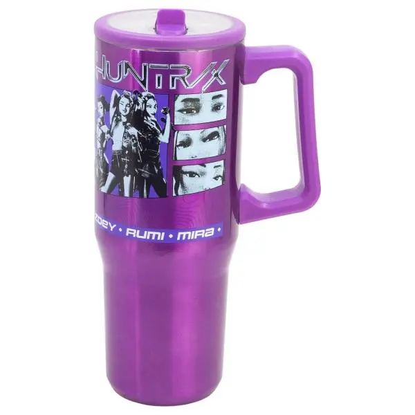 K-Pop Demon Hunters Termohrnek s brčkem a uchem 920ml