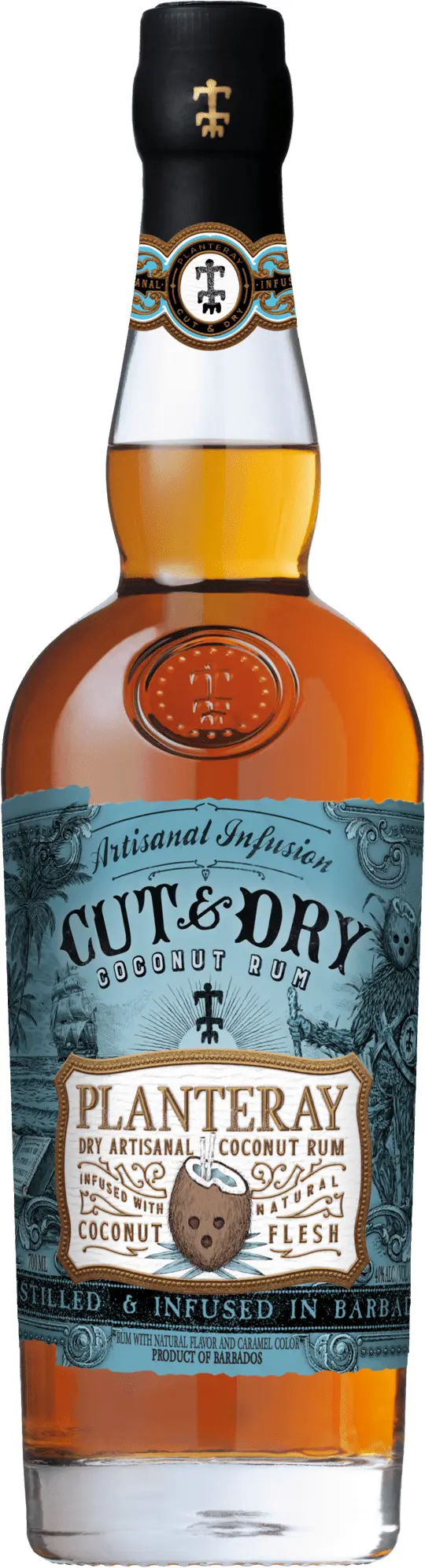 Planteray Cut & Dry Coconut Barbados Rum 40% 0,7l