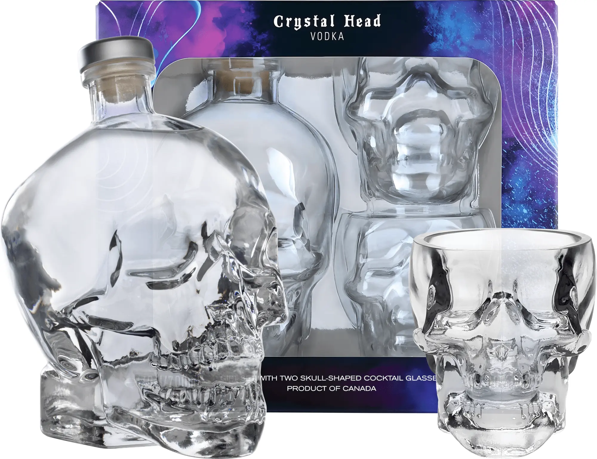 Crystal Head se 2 sklenicemi 40% 0,7l (darčekové balenie 2 poháre)
