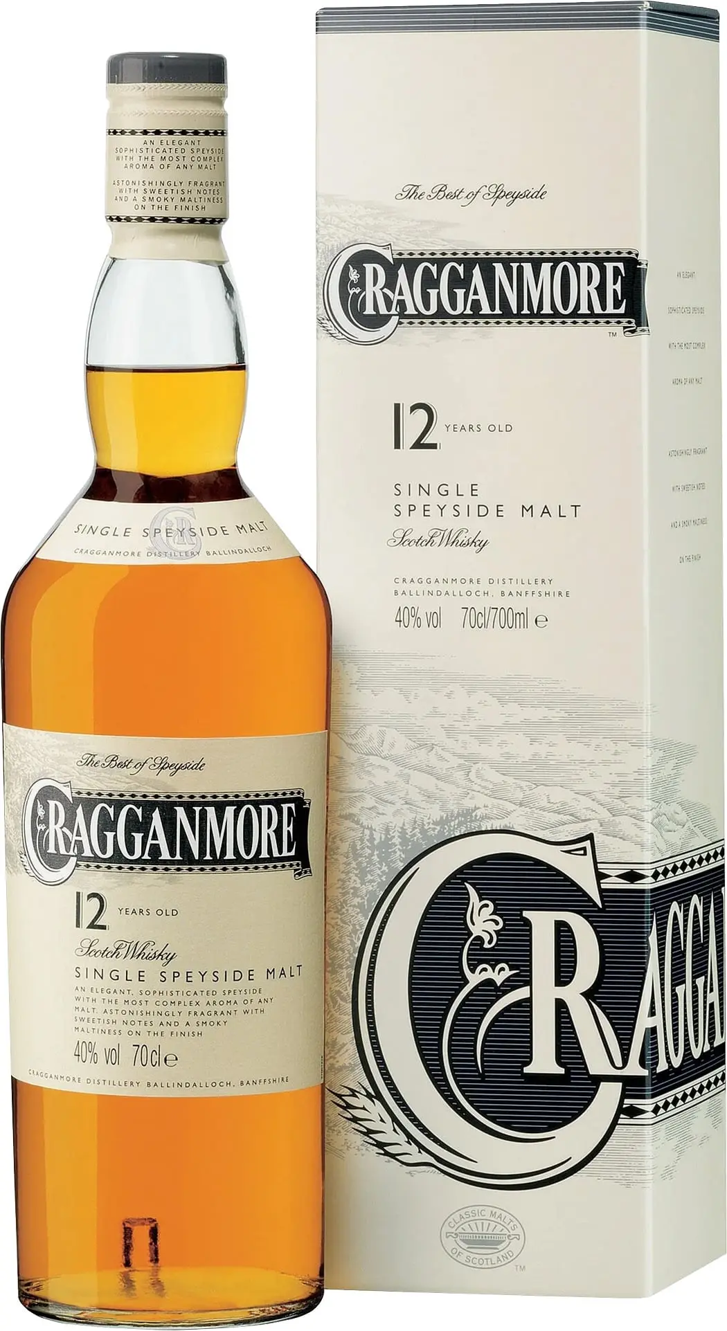 Cragganmore 12 letá 40% 0,7l