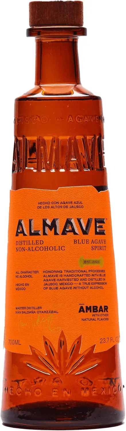 Almave Ambar Non-Alcoholic Blue Agave Spirit 0% 0,7