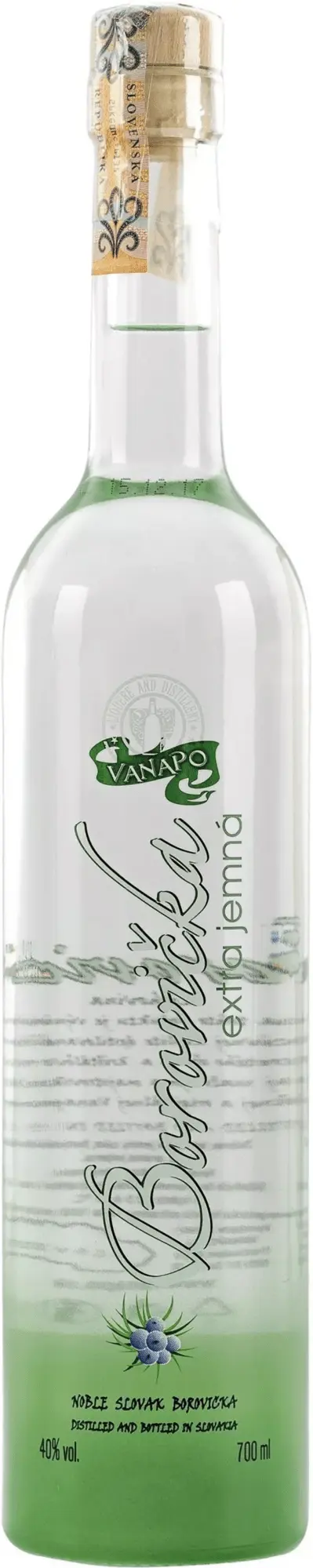 Vanapo Noble Slovak Borovička 40% 0,7l