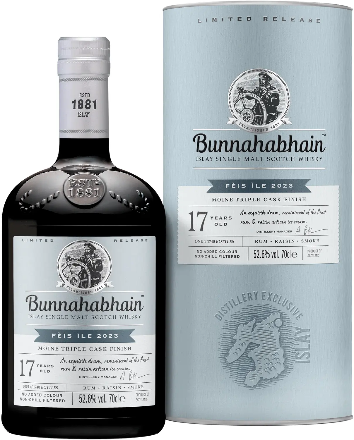 Bunnahabhain 17 letá Moine Triple Cask 52,6% 0,7l