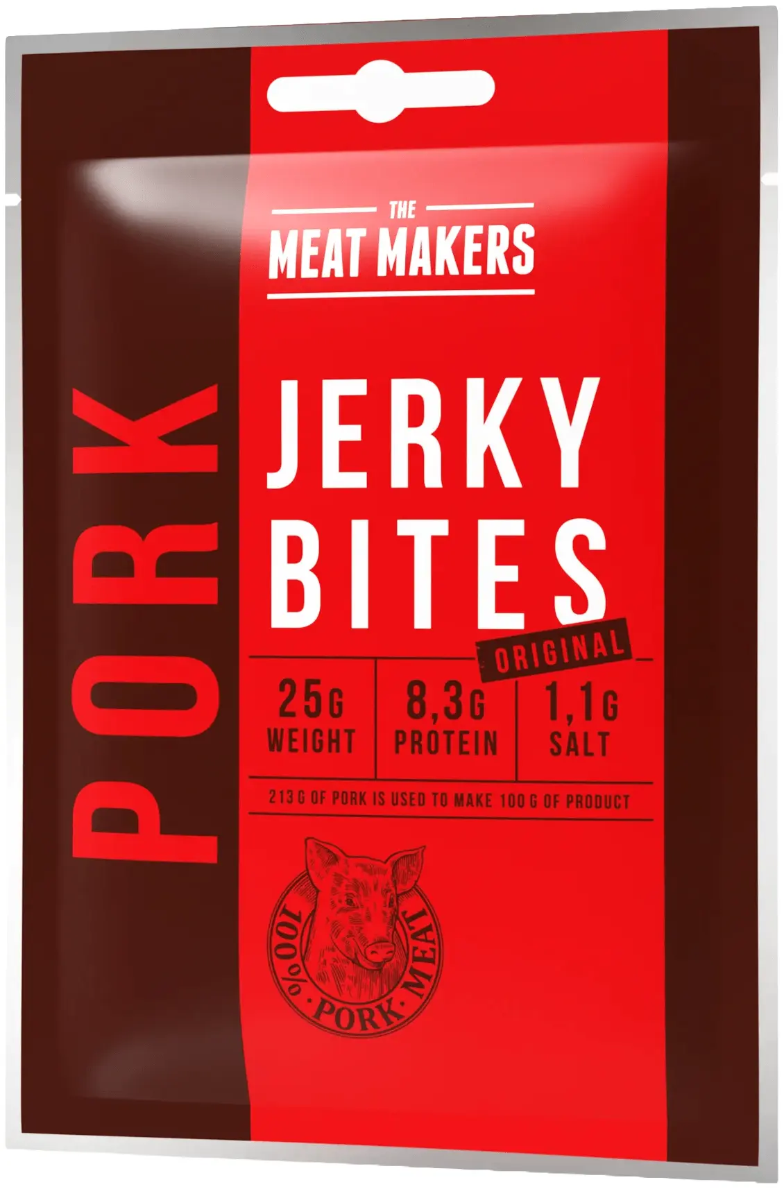 The Meat Makers Pork Jerky Bites Original 25g