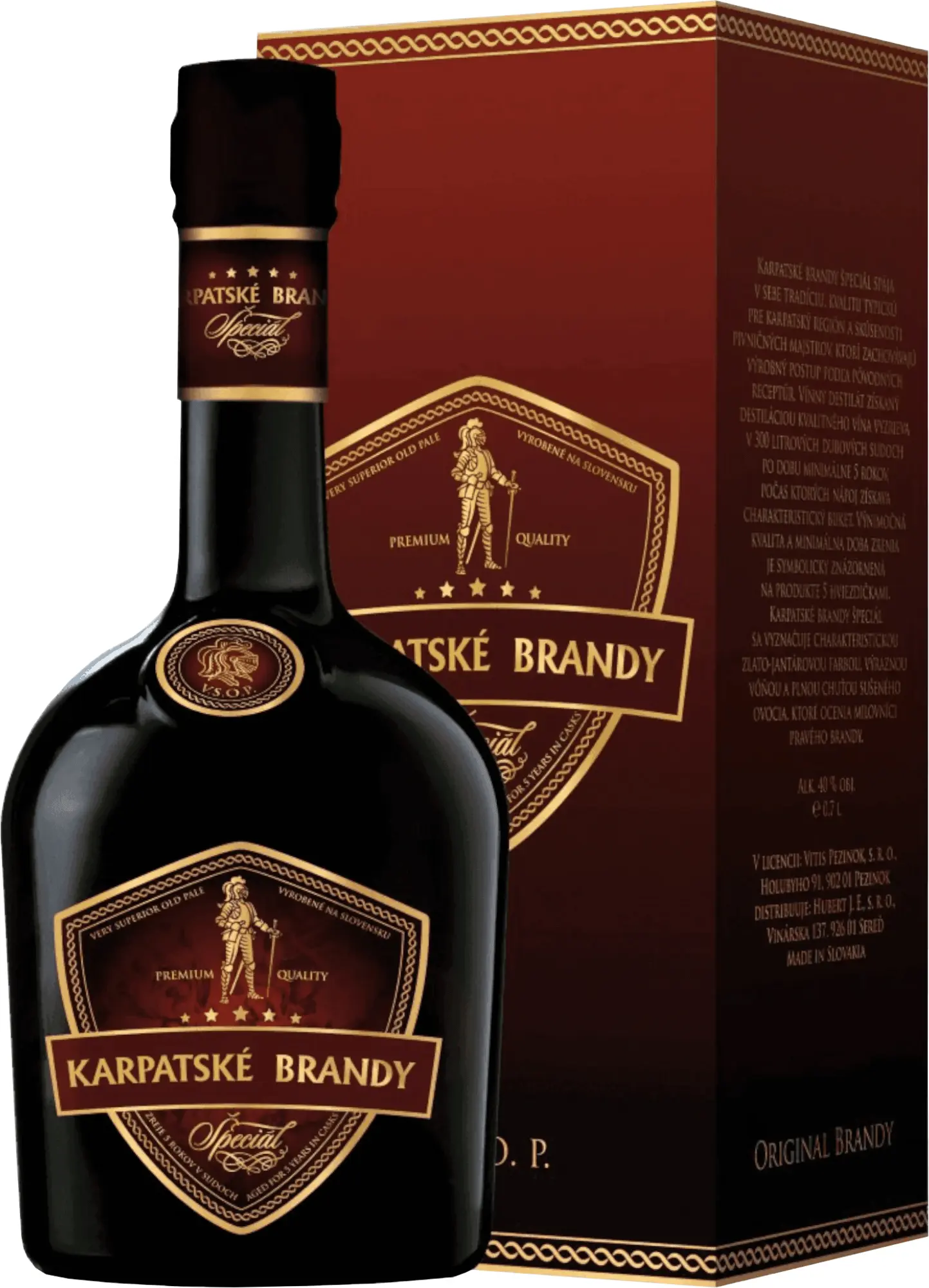 Karpatské Brandy Špeciál v kartonku 40% 0,7l