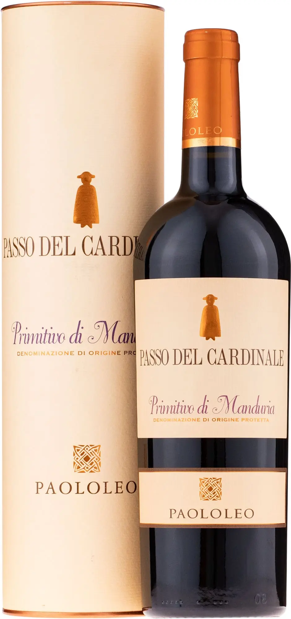 Paololeo Primitivo di Manduria D.O.P. Passo del Cardinale v tubě 14% 0,75l