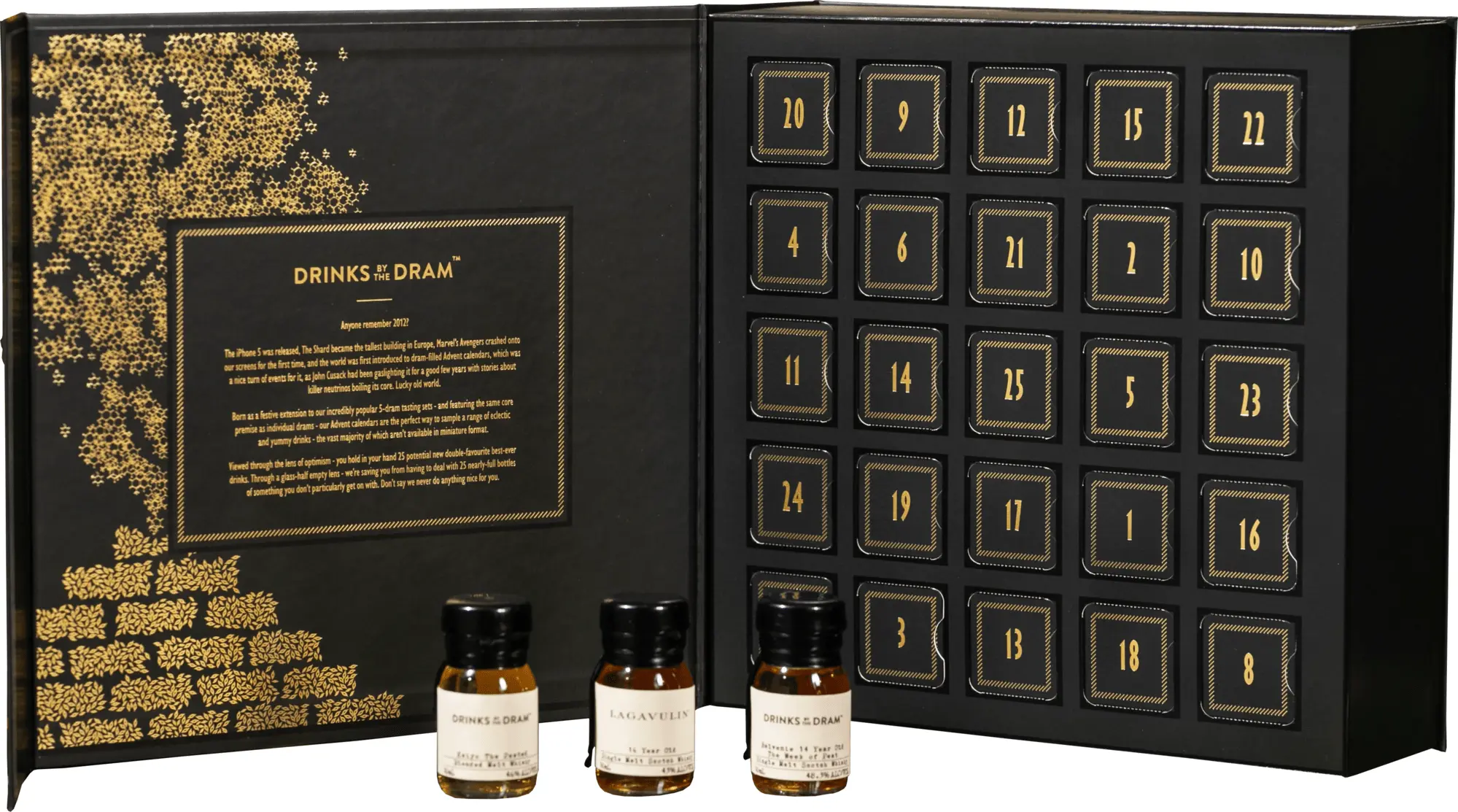 Drinks by The Dram The Peaty Whisky Advent Calendar 2025 25x0,03l 48% 0,75l