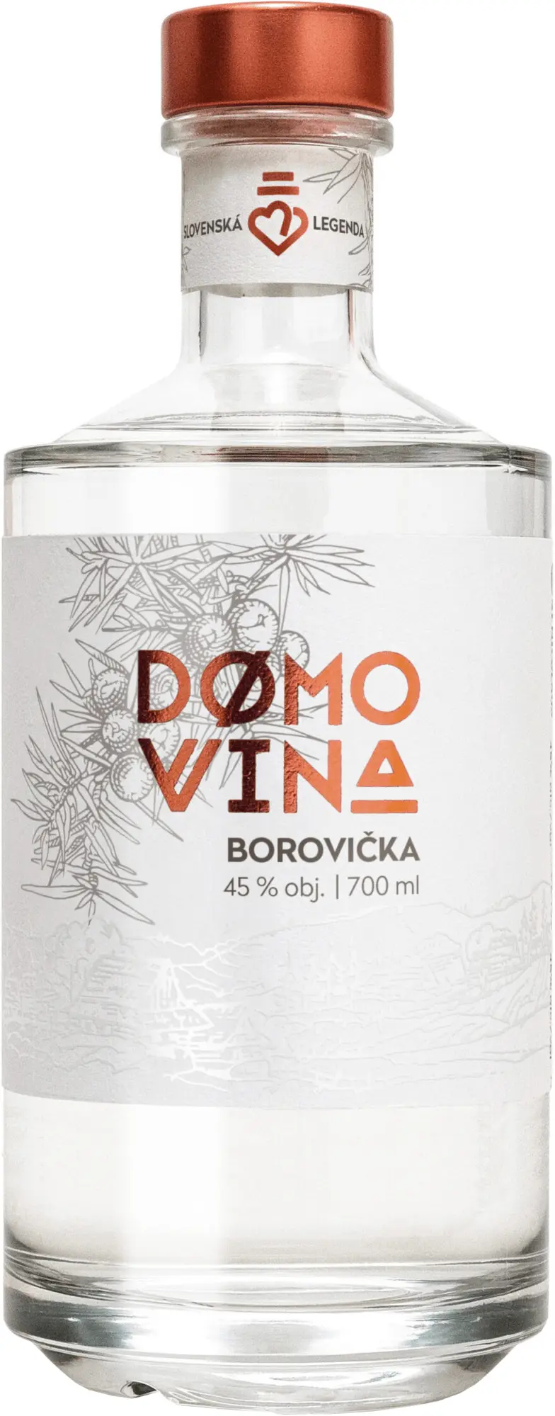Domovina Borovička 45% 0,7l