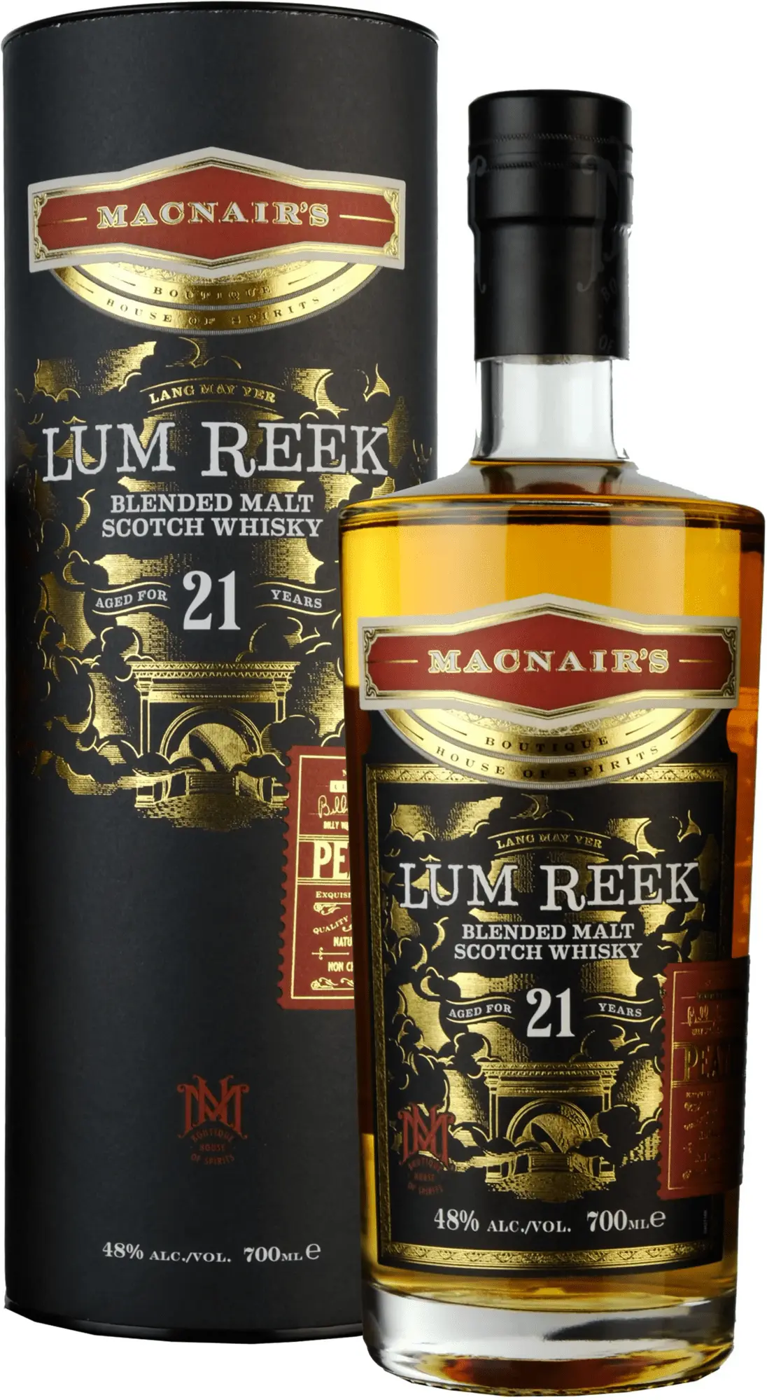 MacNair's Lum Reek 21 letá Peated 48% 0,7l