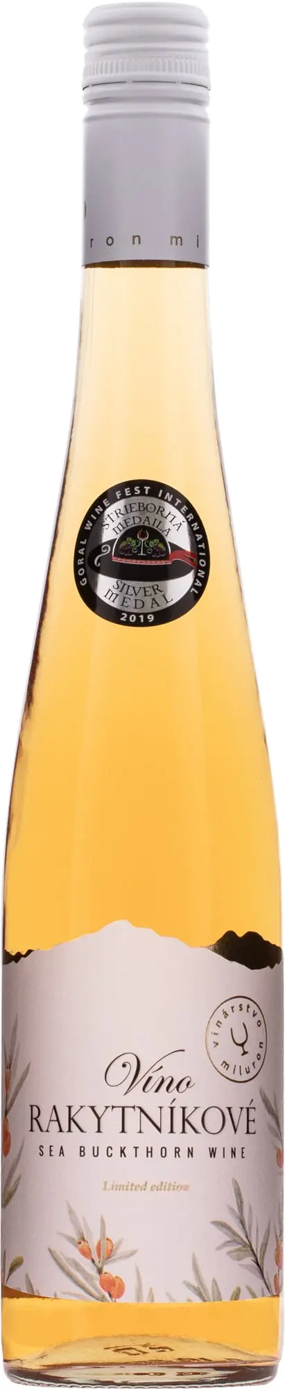 Miluron Rakytníkové víno 11% 0,5l
