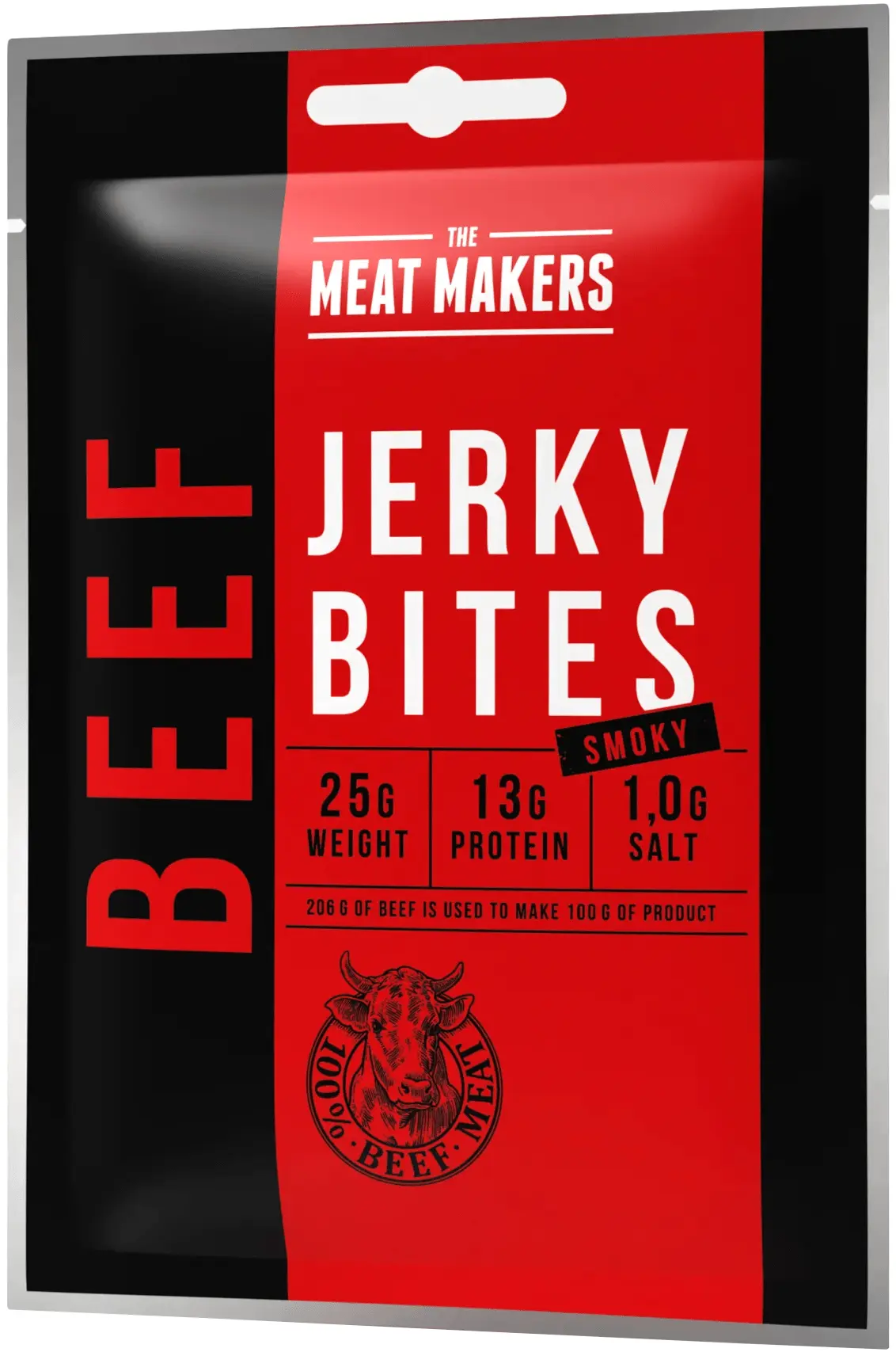 The Meat Makers Beef Jerky Bites Smoky 25g