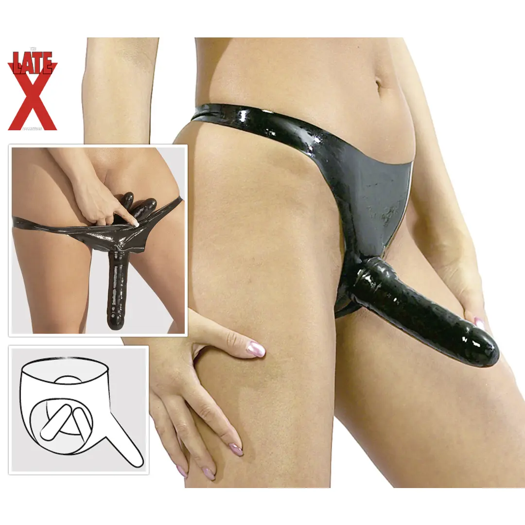 Kalhotky Latexové s análním kolíkem