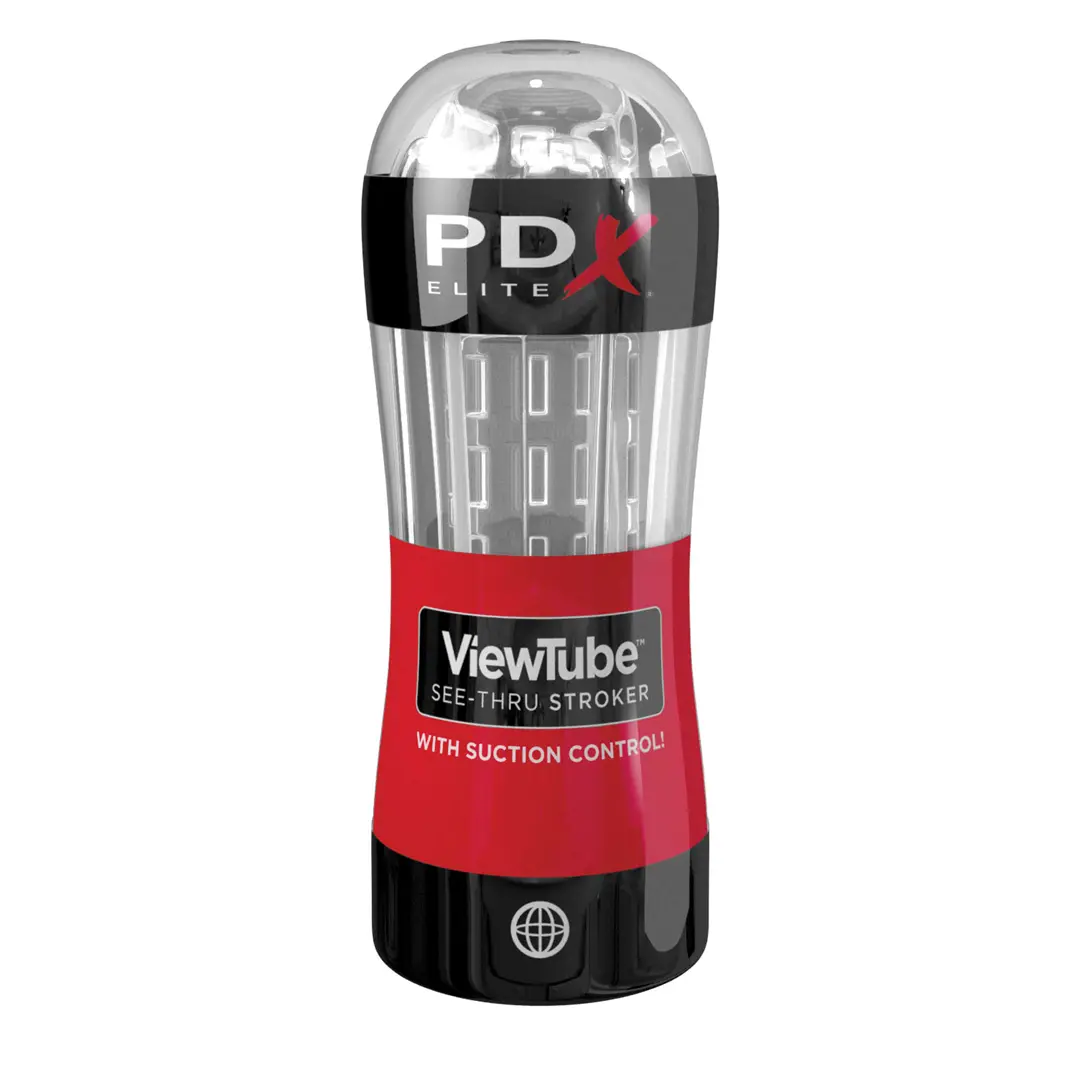 Masturbátor Pipedream PDX Elite ViewTube See-Thru Stroker transparentní