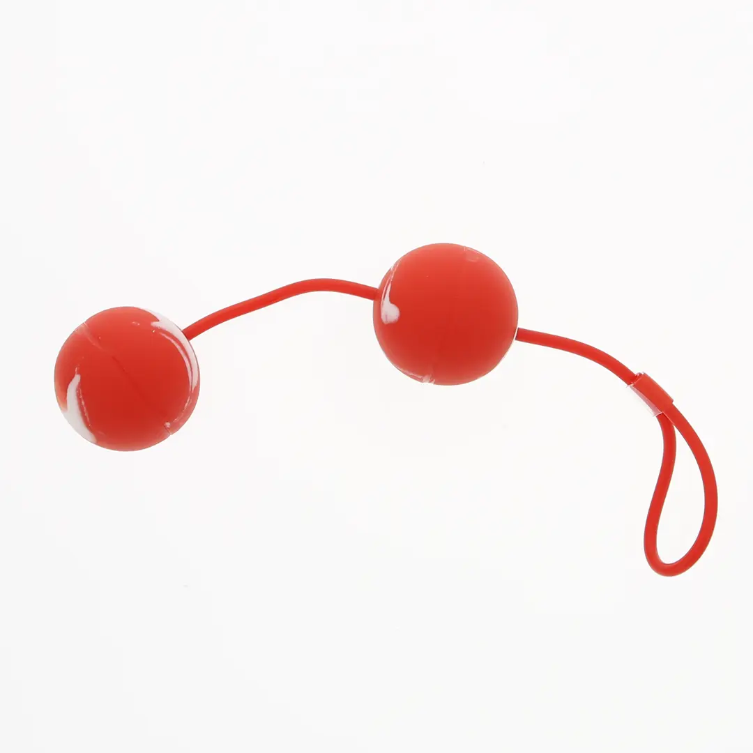 Marbilized Duo Balls červené