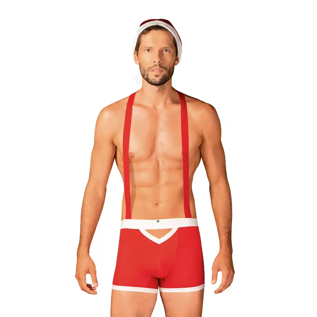 Obssesive Mr Claus set červený vánoční kostým pro muže | XX