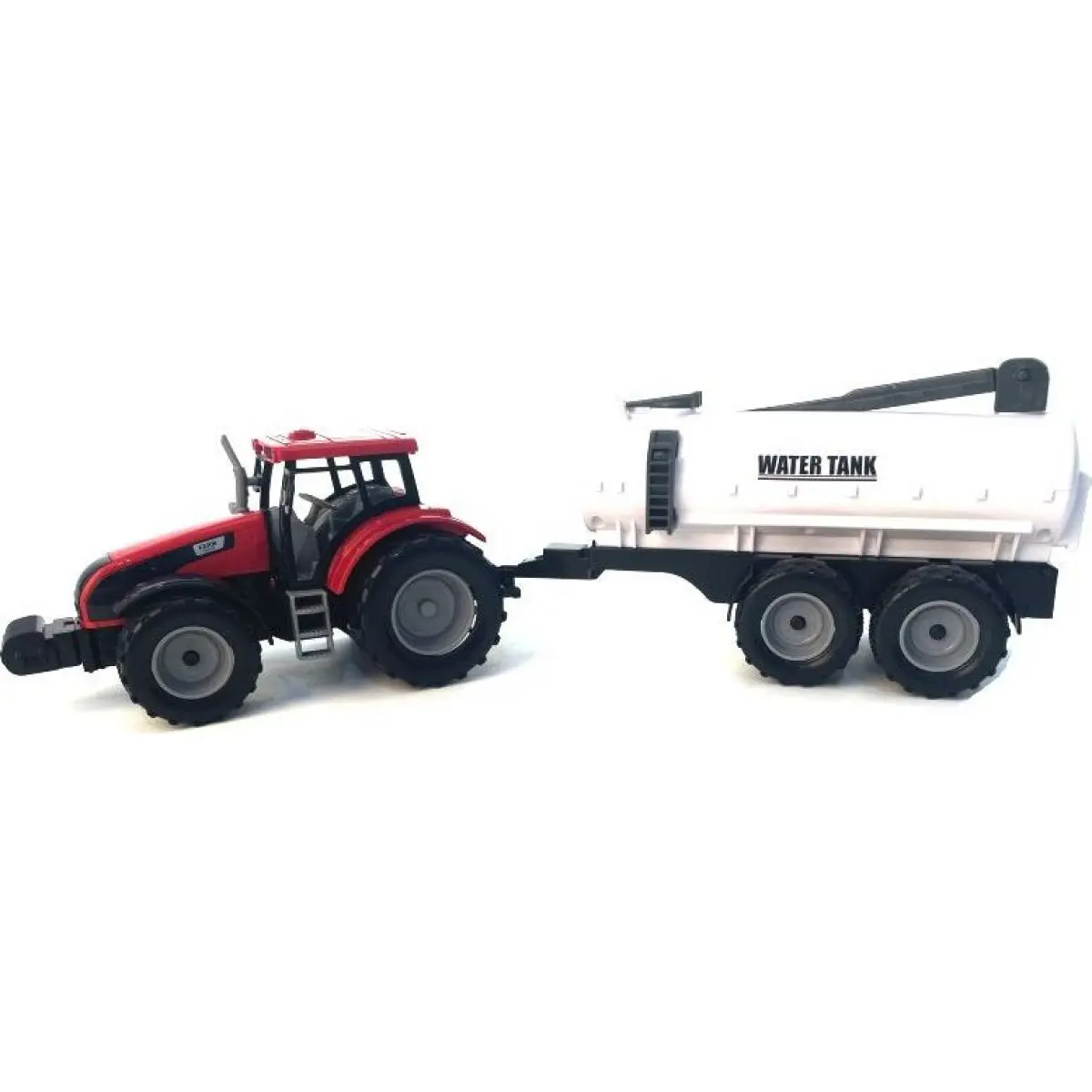Alltoys Traktor na setrvačník s cisternou červený
