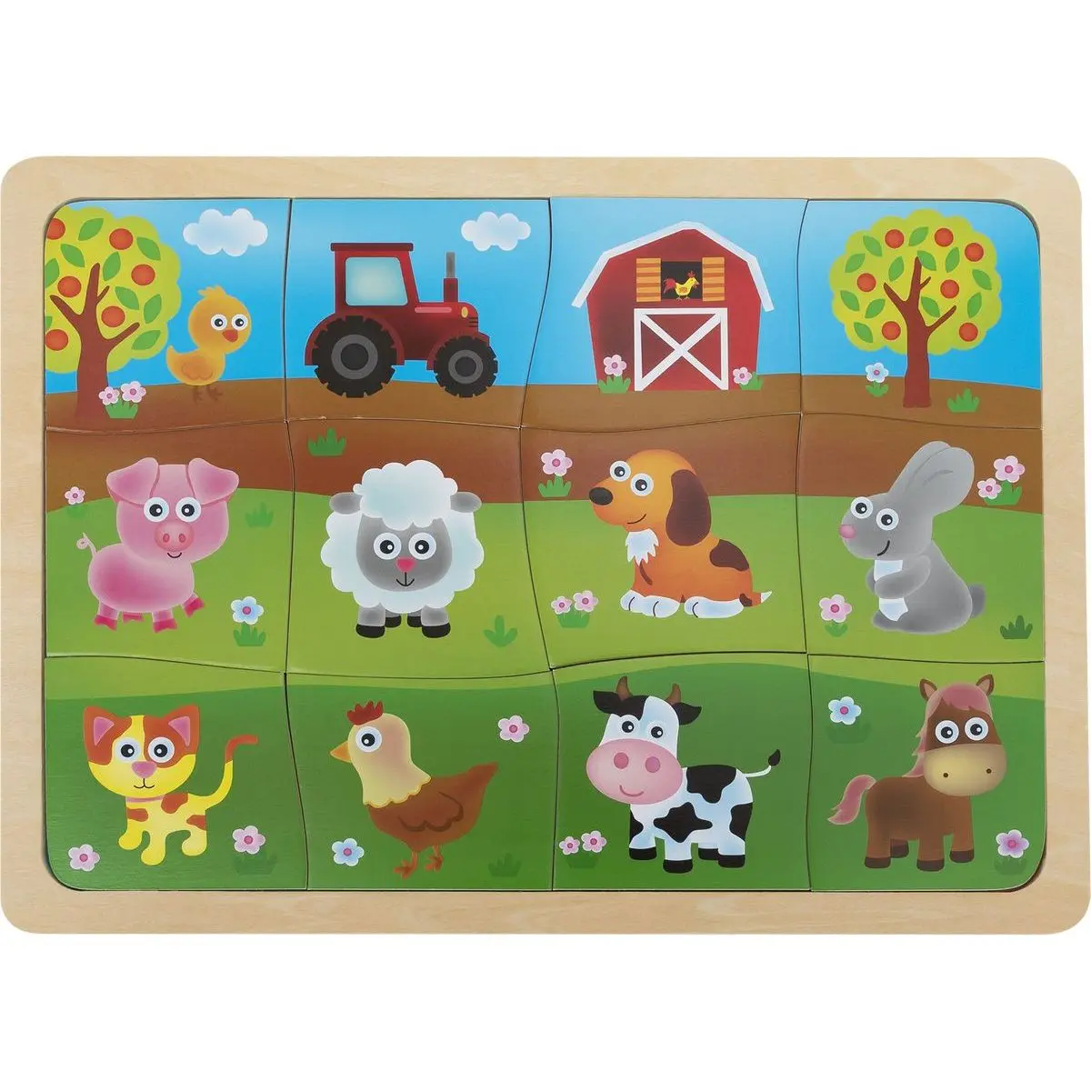 Babu puzzle se zvířátky z farmy