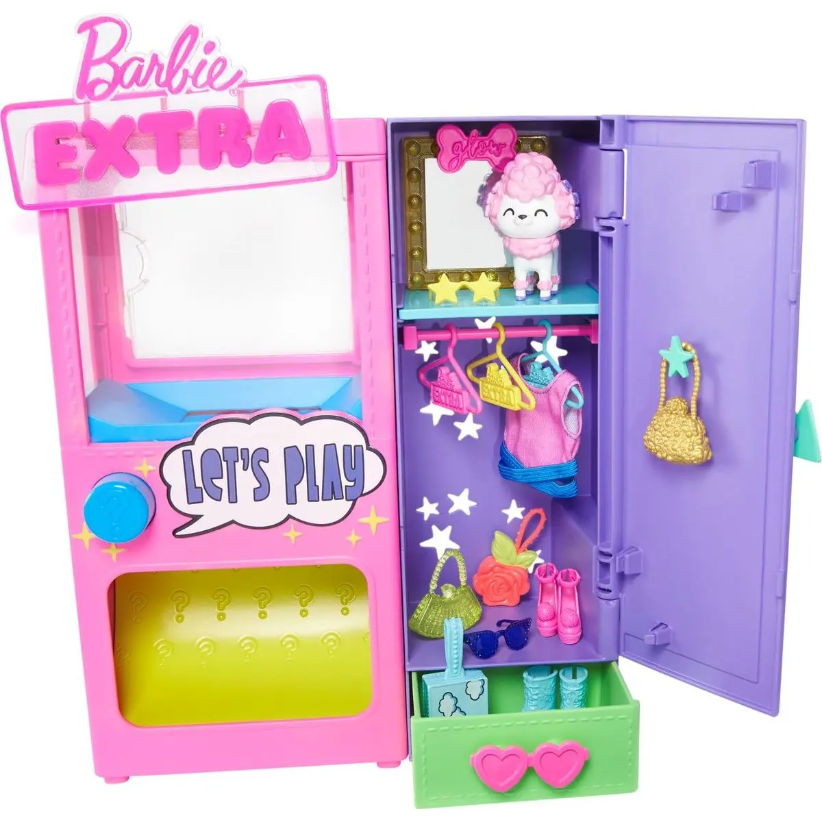 Mattel barbie extra módní automat, hfg75