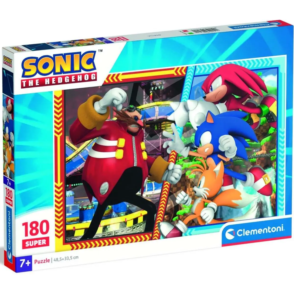 Clementoni - Puzzle 180 Super Sonic the Hedgehog