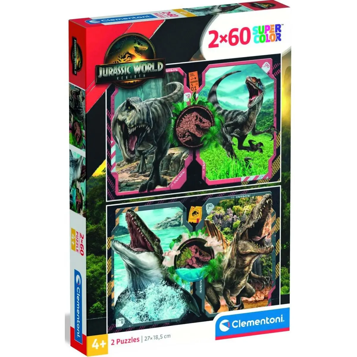 Clementoni puzzle 2X60 Jurský svět
