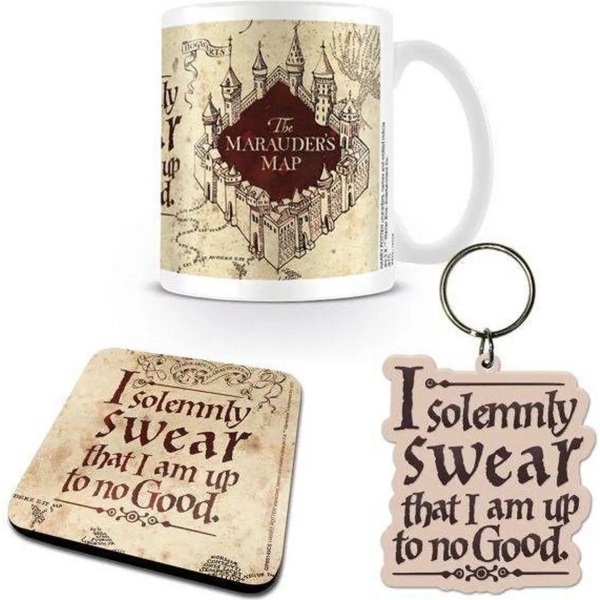 Dárkový set Harry Potter - Pobertův plánek (hrnek, klíčenka, tácek) - EPEE Merch - Pyramid