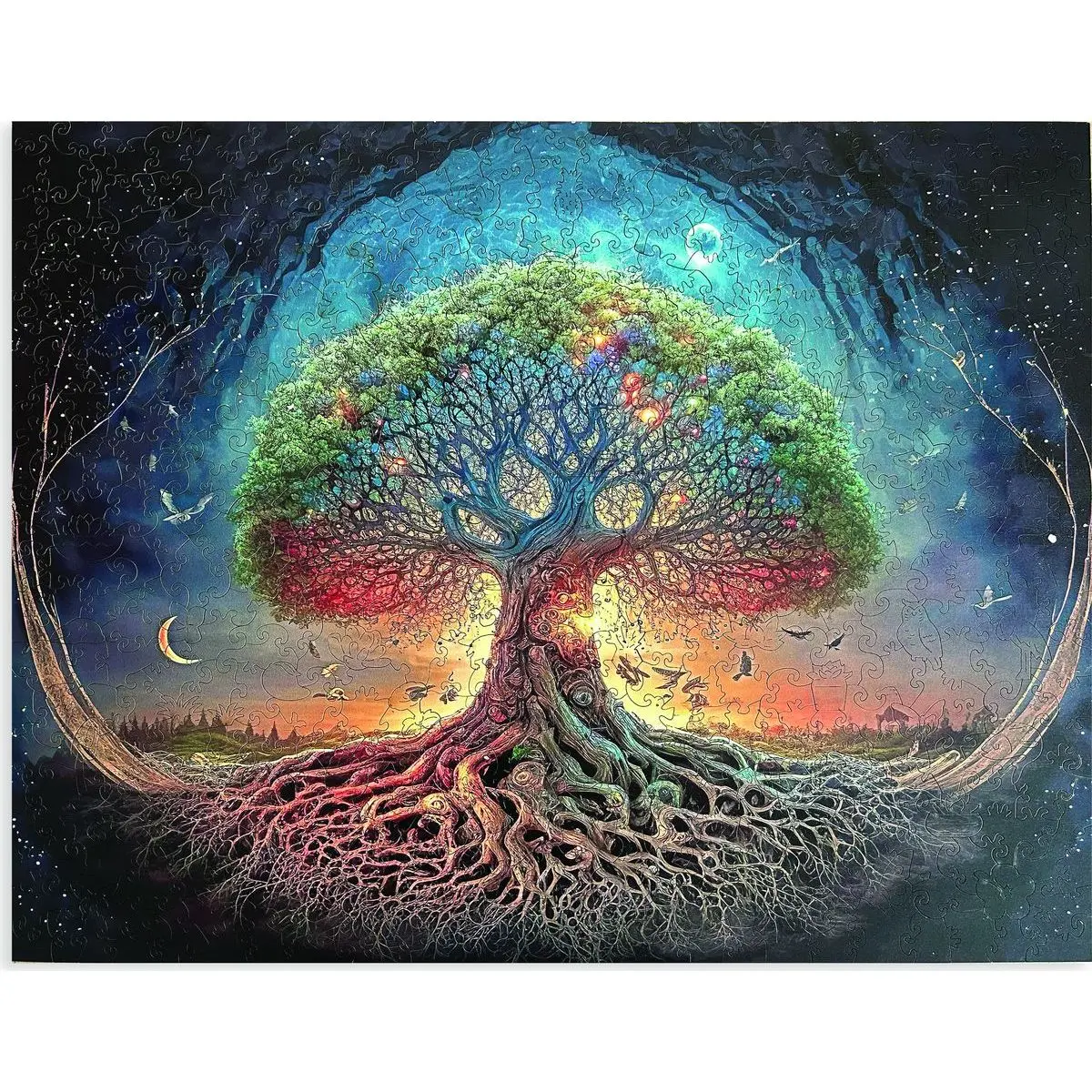 Dřevěné puzzle Strom života A2 - puzzle z kategorie Ostatné