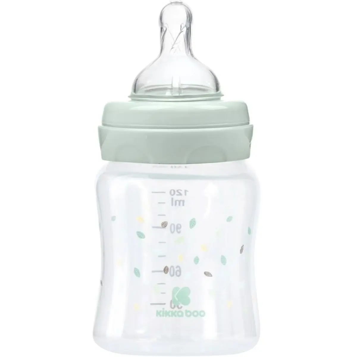 KikkaBoo Kojenecká láhev 120ml 0m+ Jungle King Mint