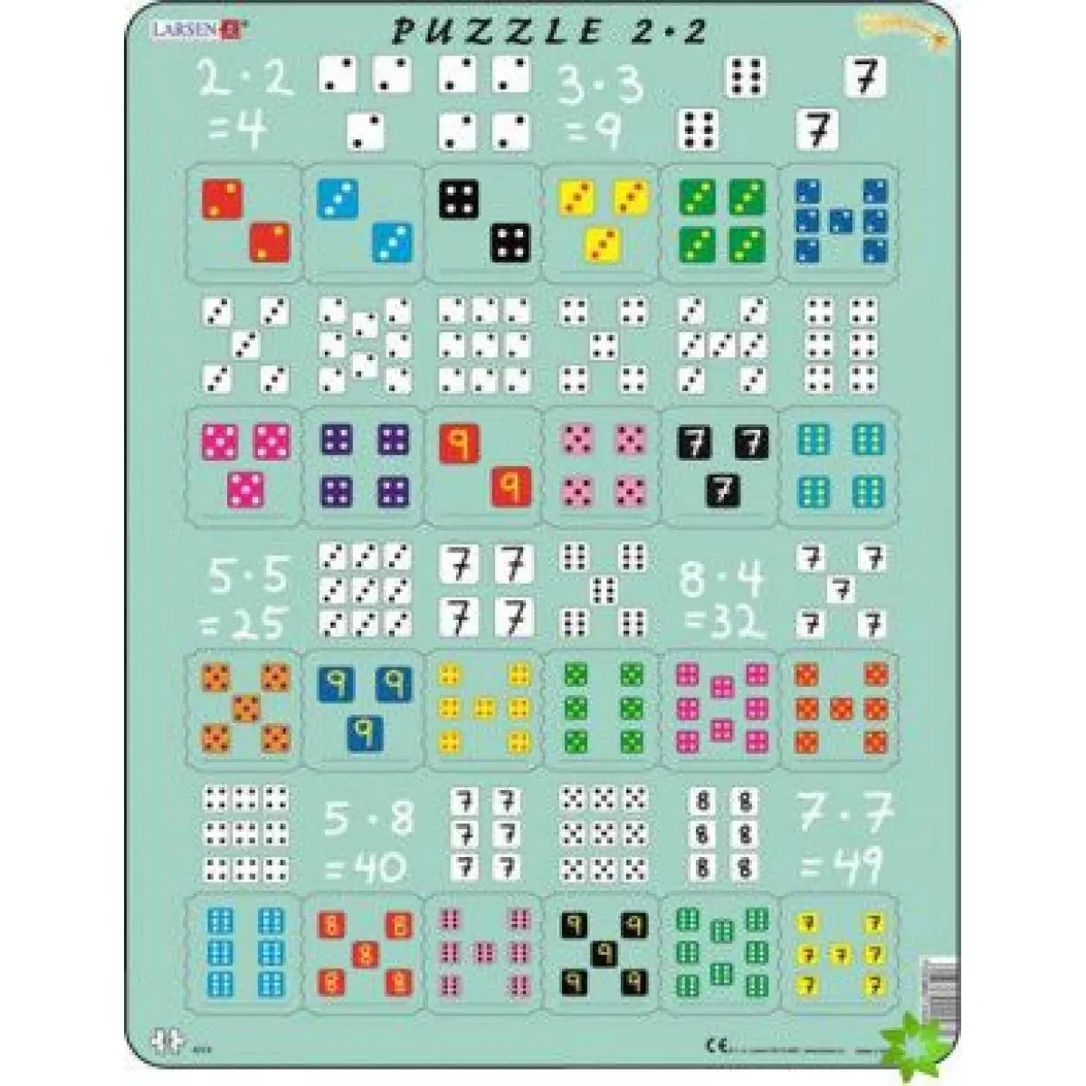 Larsen Puzzle Násobení s kostkami