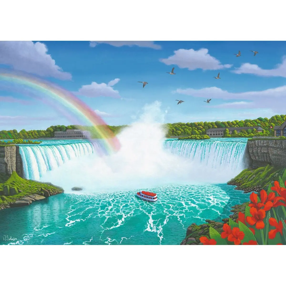 Niagarské vodopády 1000 dílků
