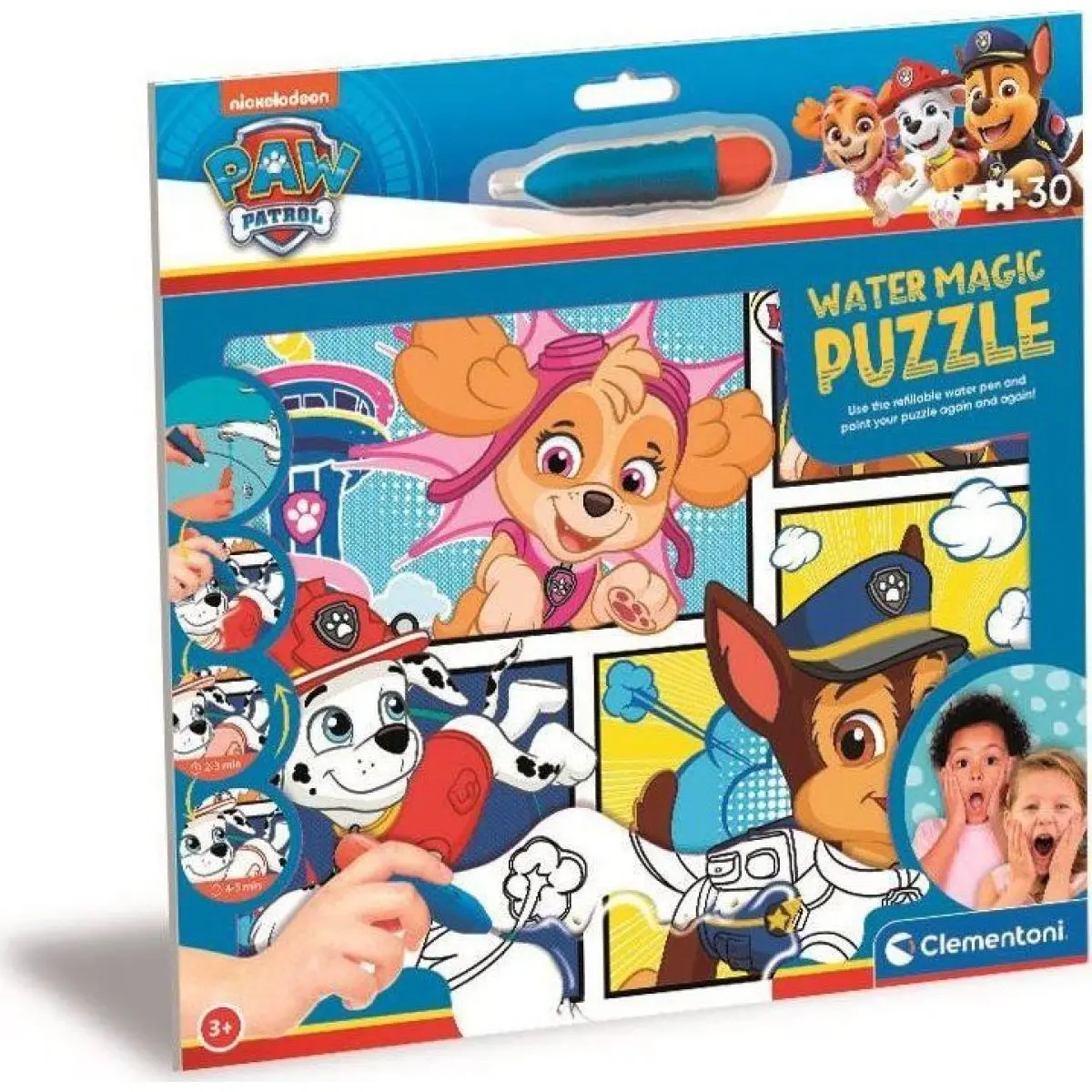 Puzzle s malováním vodou: Water Magic Tlapková patrola - puzzle z kategorie 15 – 60 dielikov